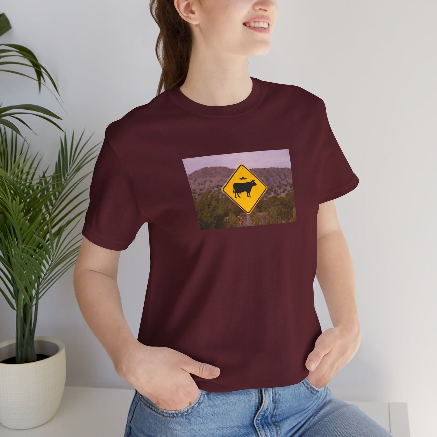 UFO/Cow crossing Tee