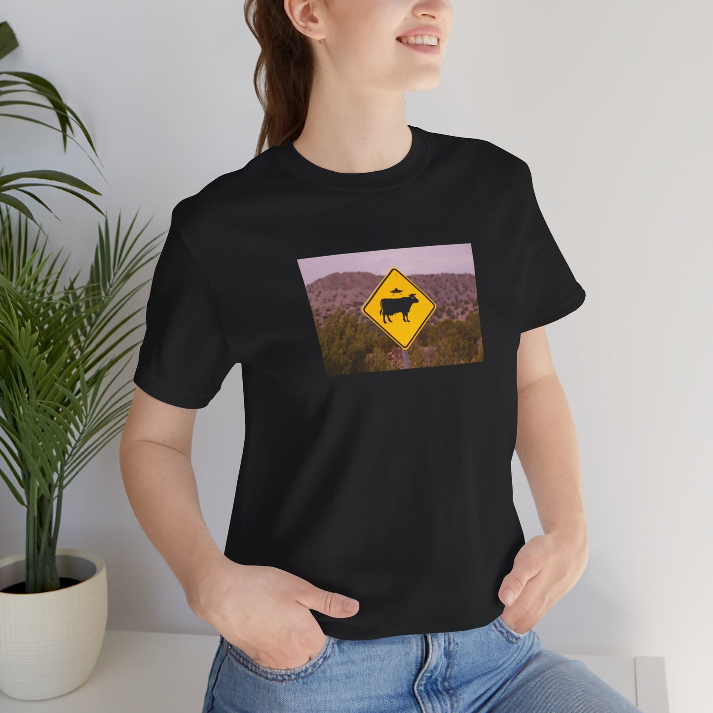UFO/Cow crossing Tee