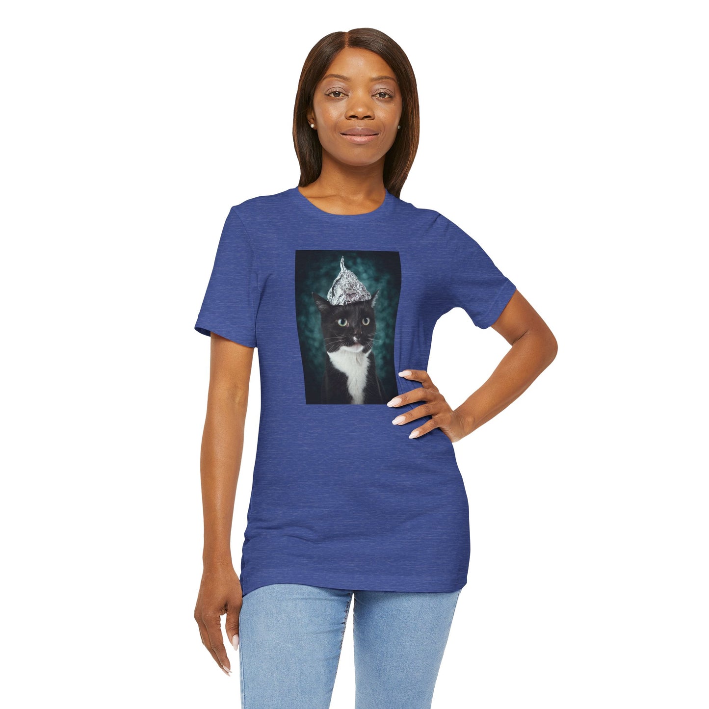 Tin Foil Cat Soft Unisex Jersey Short Sleeve Tee