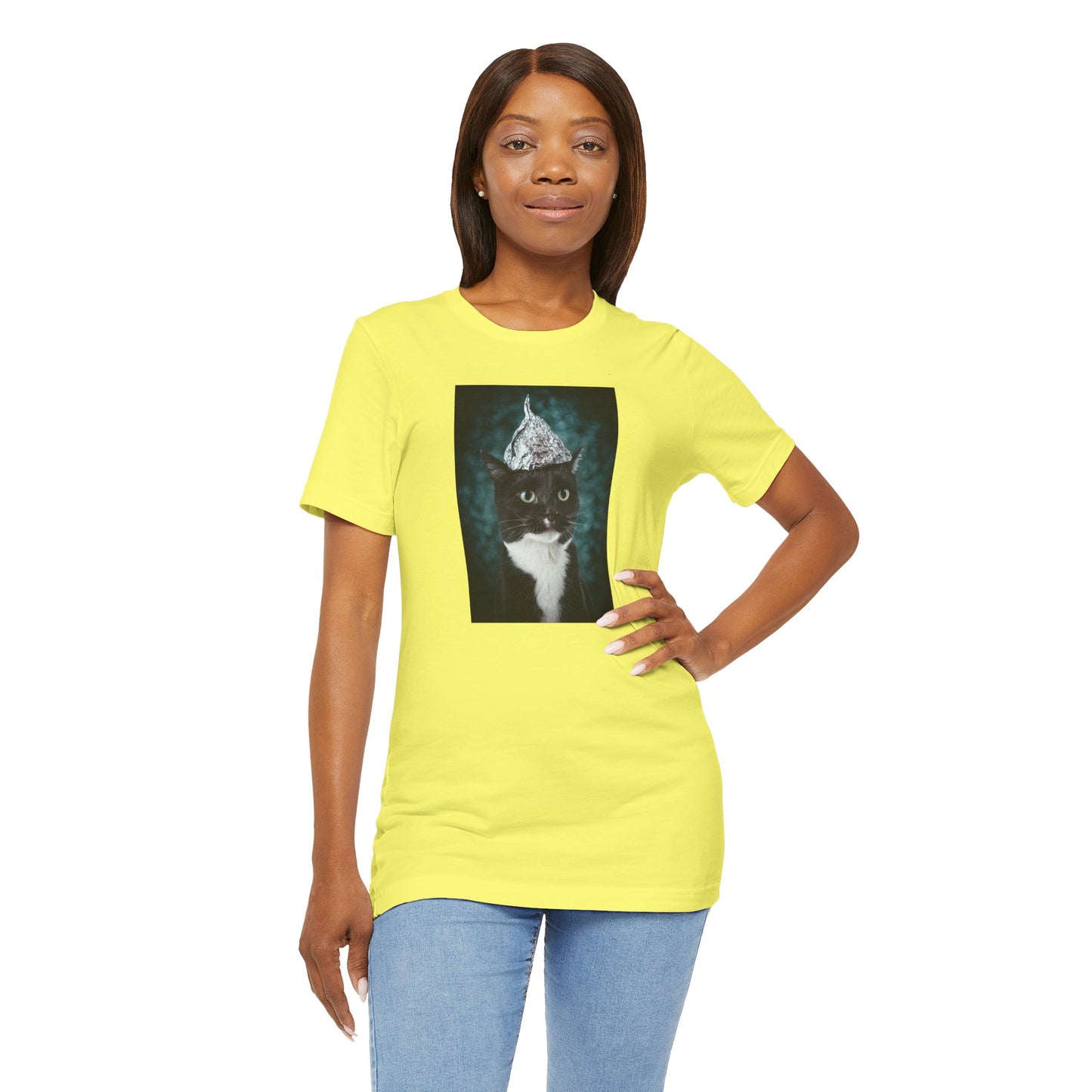 Tin Foil Cat Soft Unisex Jersey Short Sleeve Tee