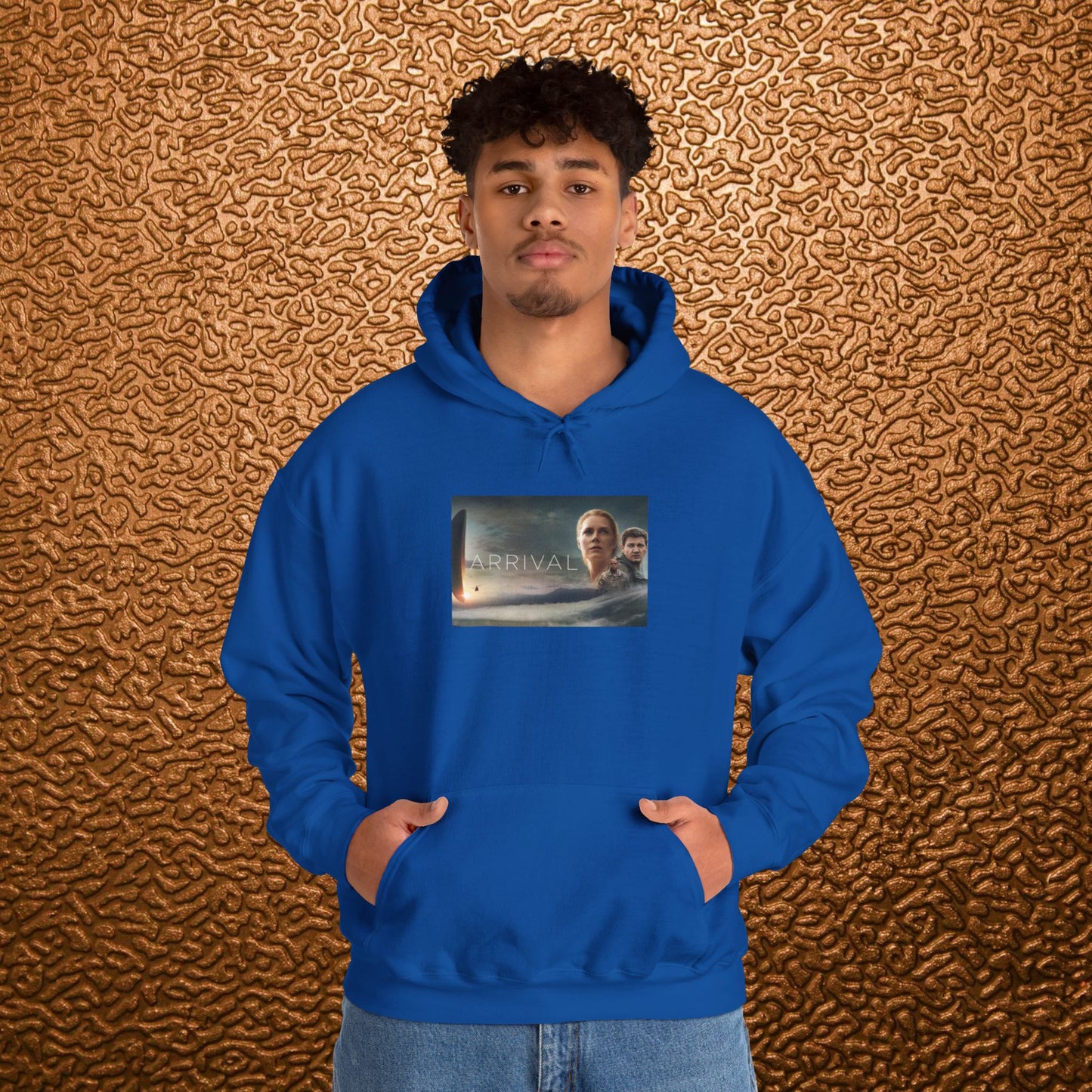 “Arrival” Movie poster- Unisex Heavy Blend™ Hooded Sweatshirt