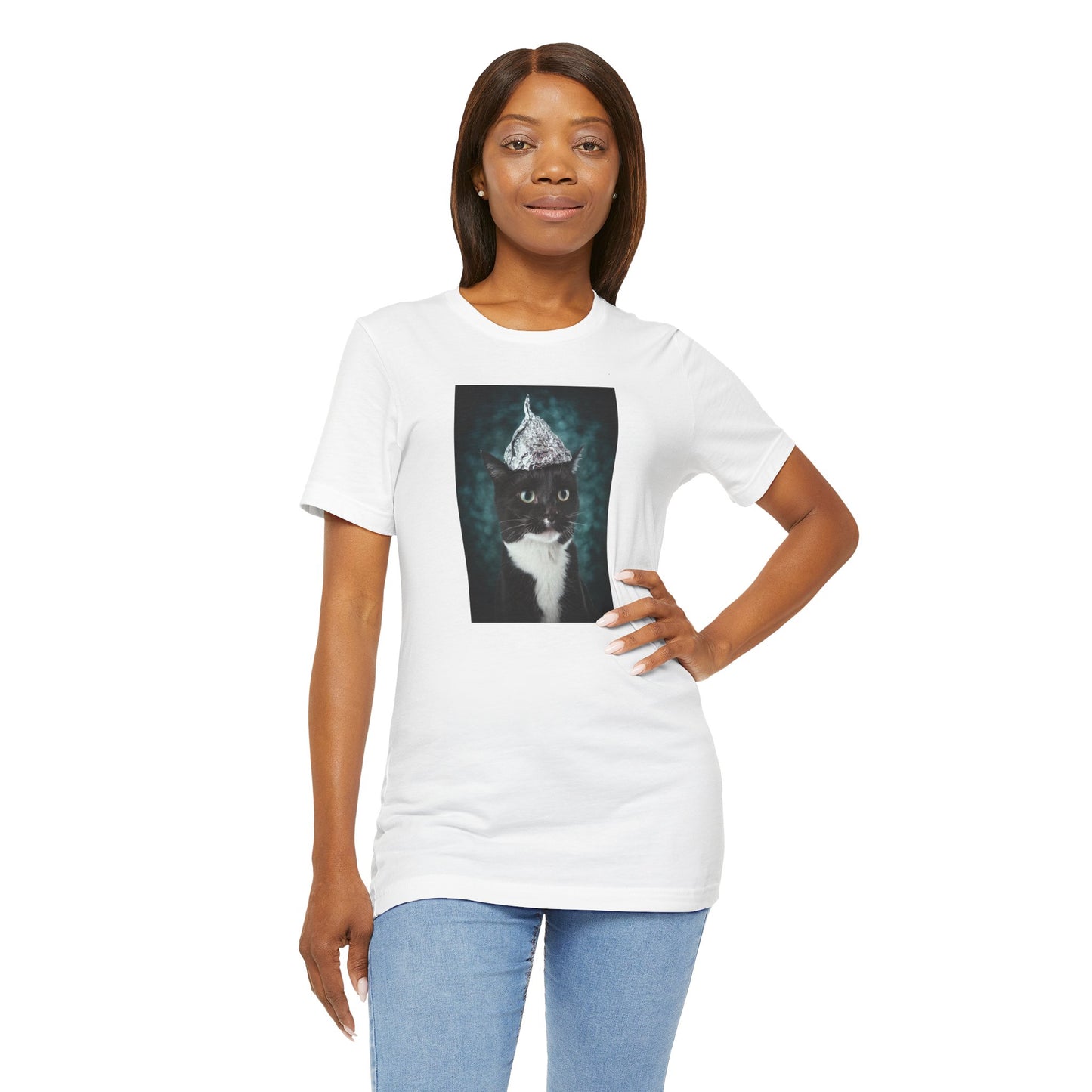 Tin Foil Cat Soft Unisex Jersey Short Sleeve Tee