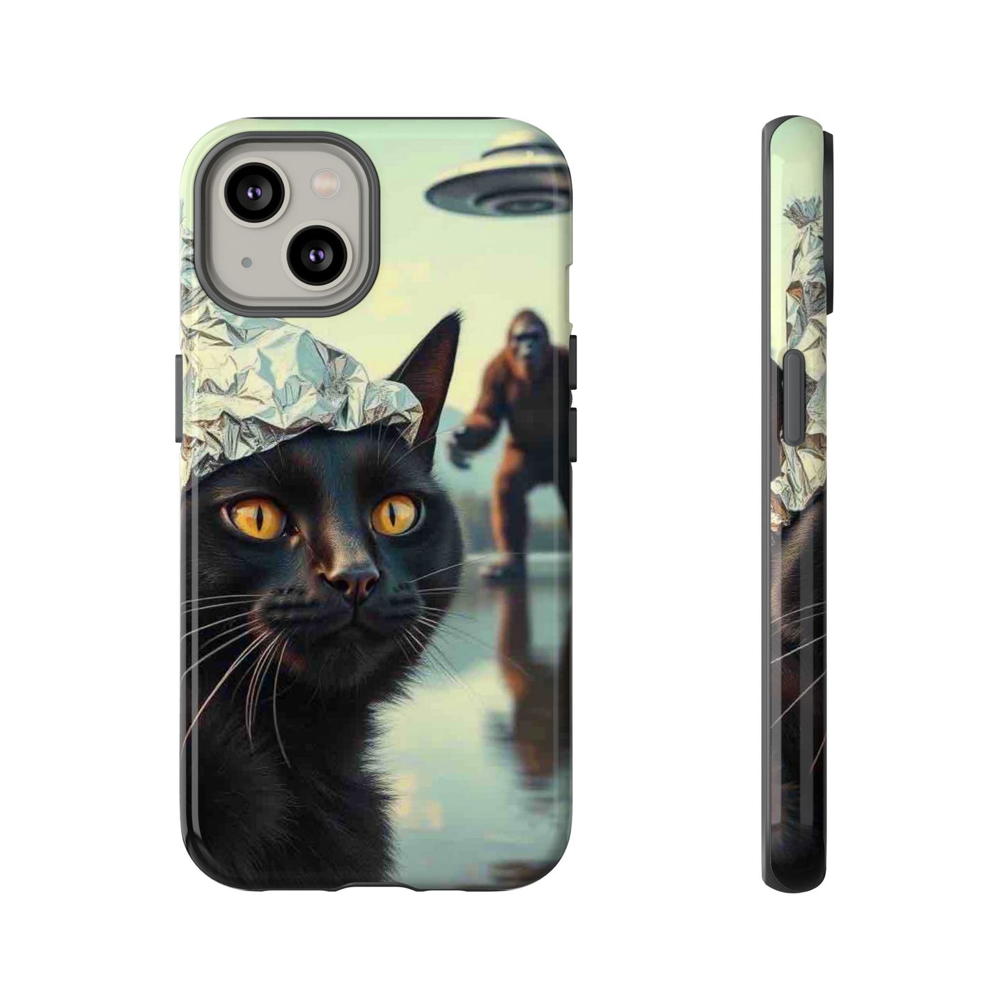 Conspiracy Cat Tough Phone Cases