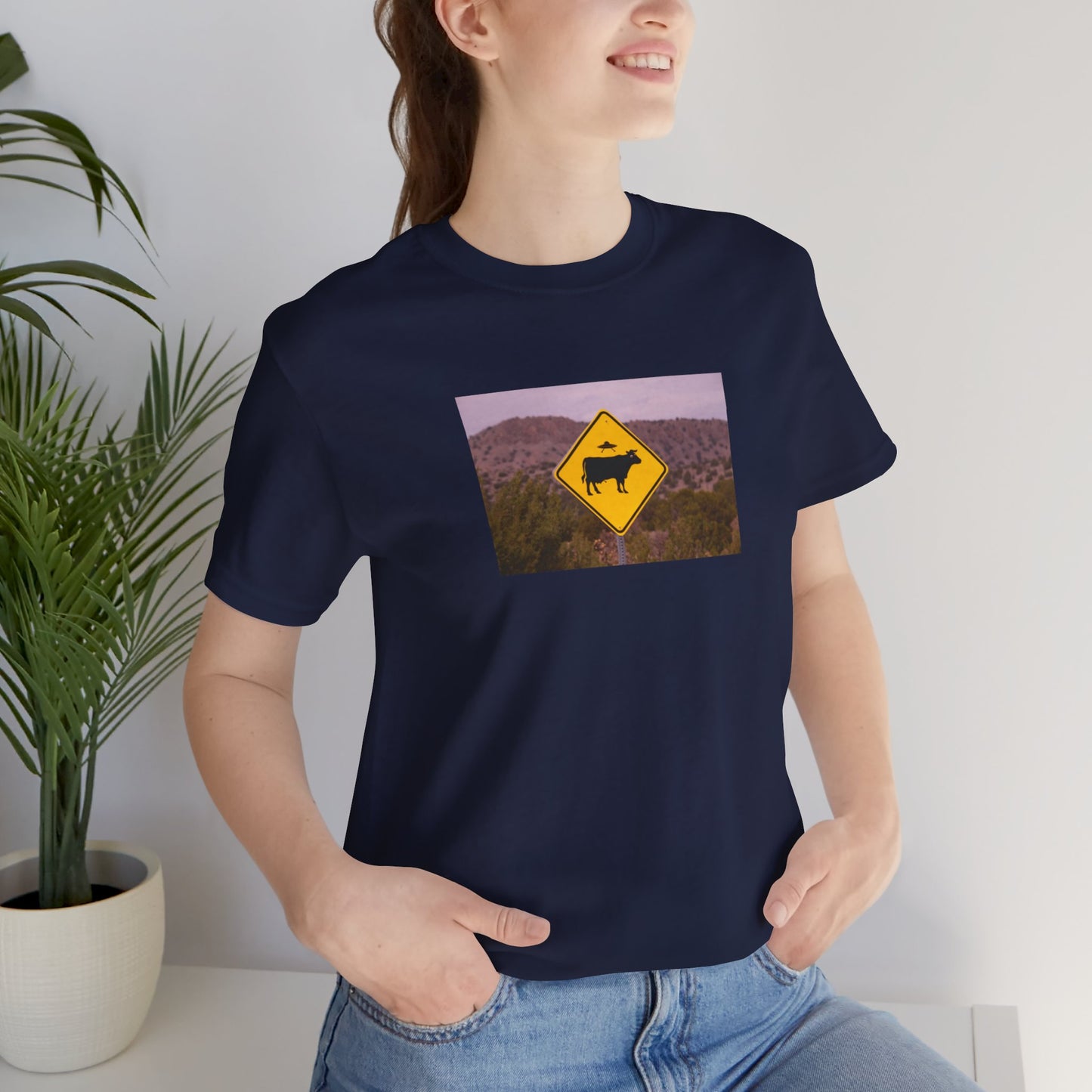 UFO/Cow crossing Tee