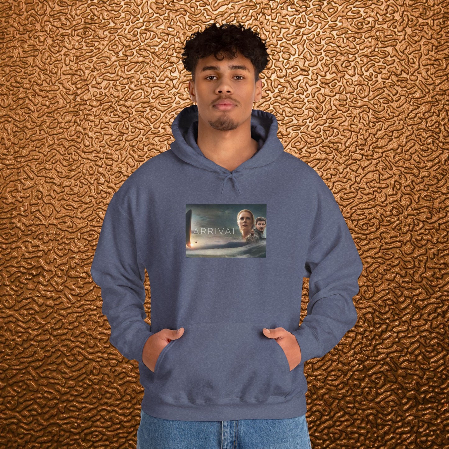 “Arrival” Movie poster- Unisex Heavy Blend™ Hooded Sweatshirt