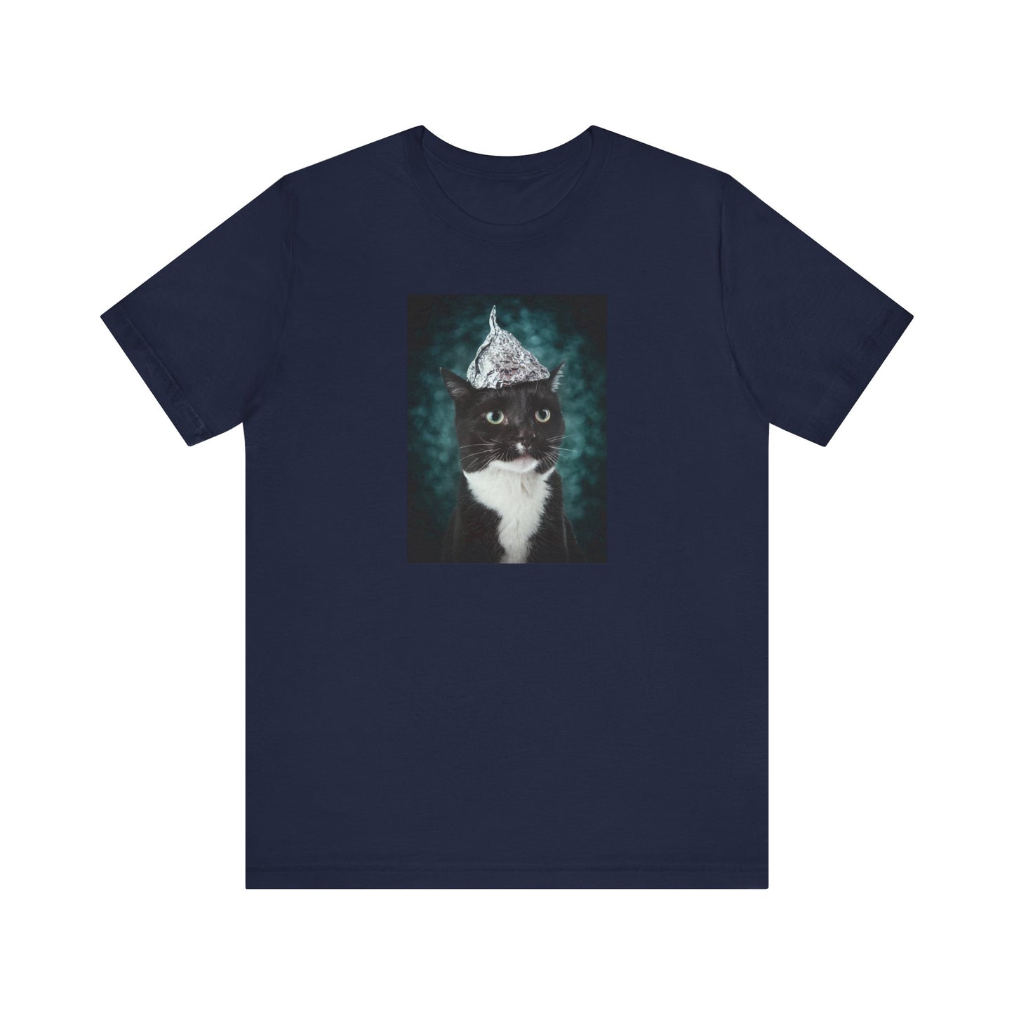 Tin Foil Cat Soft Unisex Jersey Short Sleeve Tee
