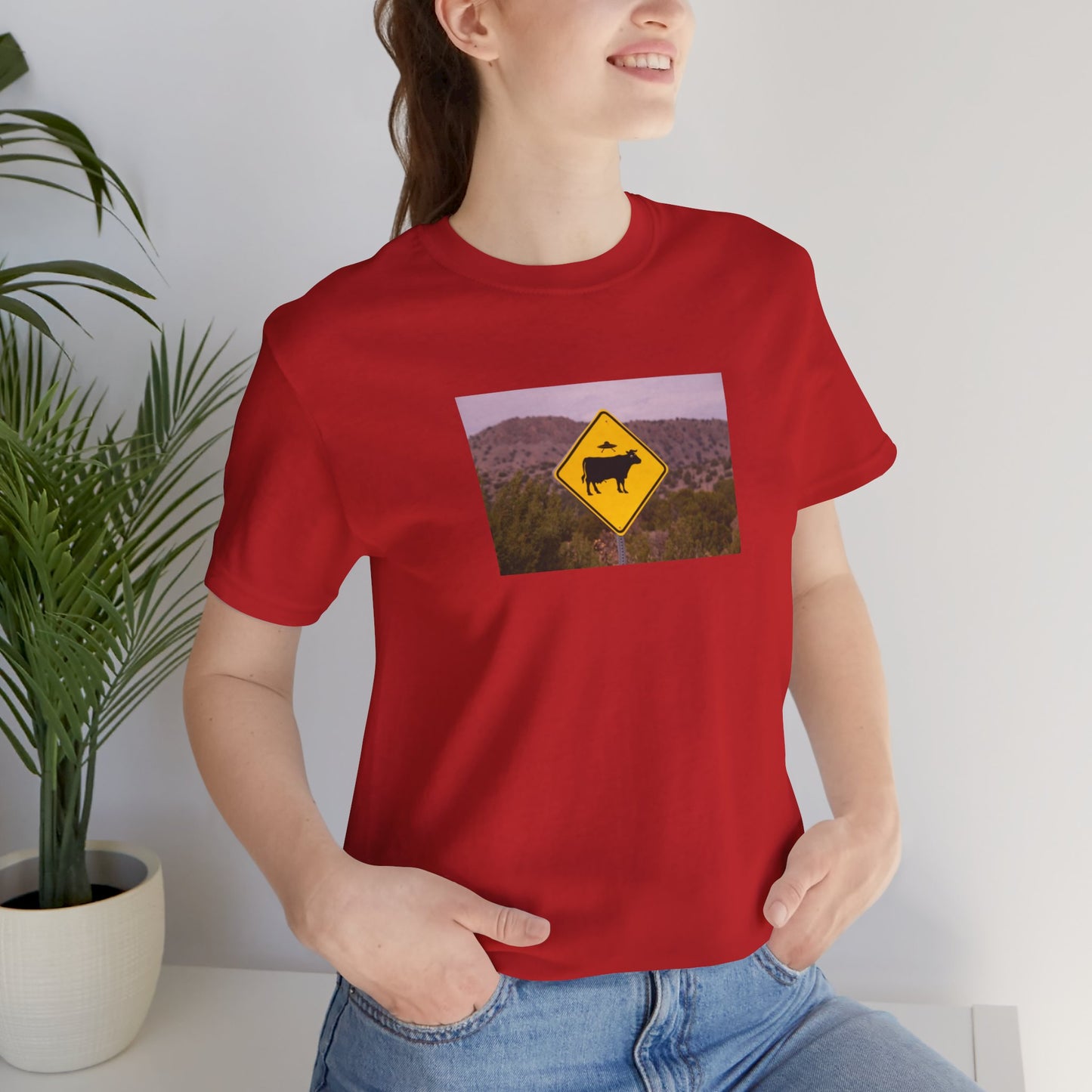 UFO/Cow crossing Tee