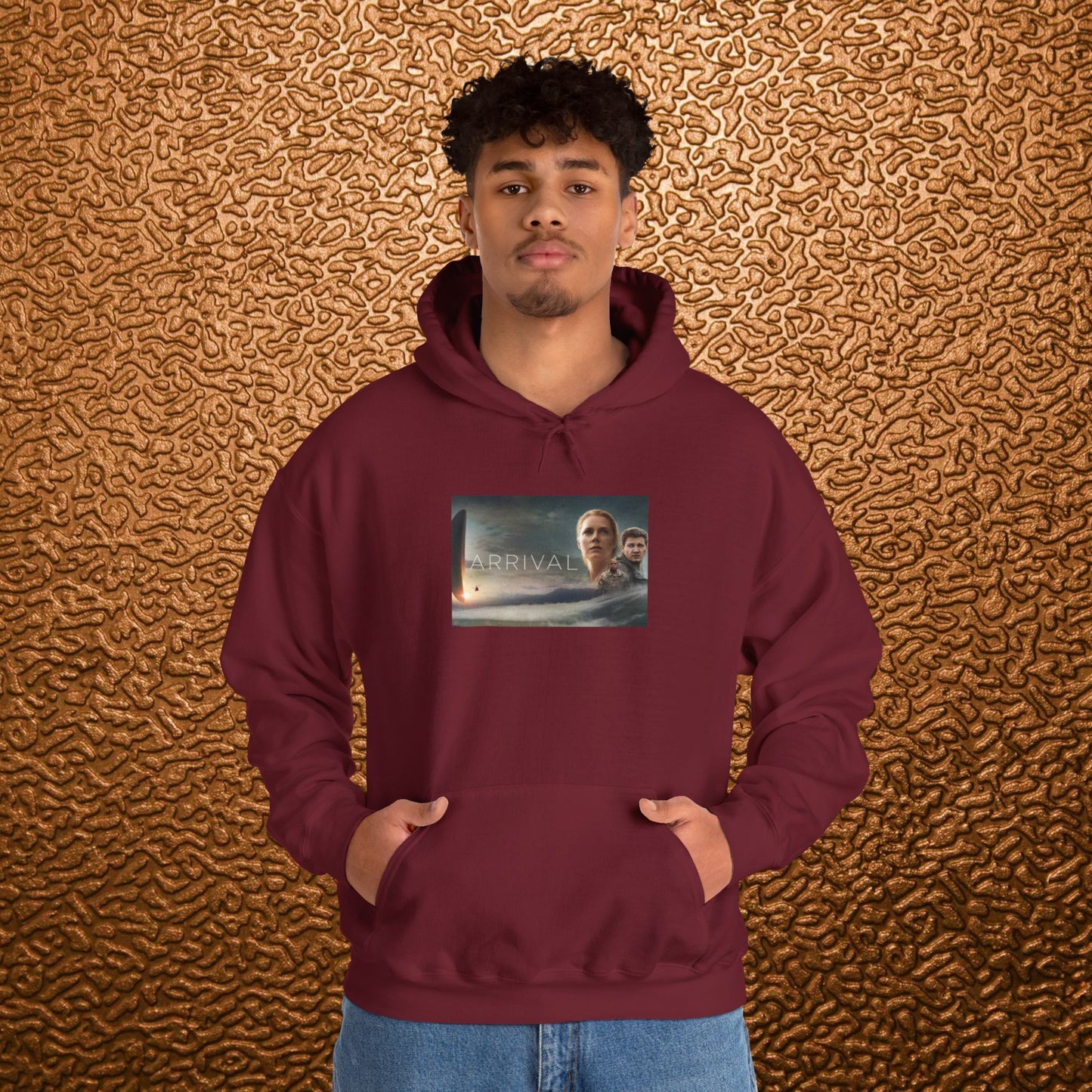 “Arrival” Movie poster- Unisex Heavy Blend™ Hooded Sweatshirt