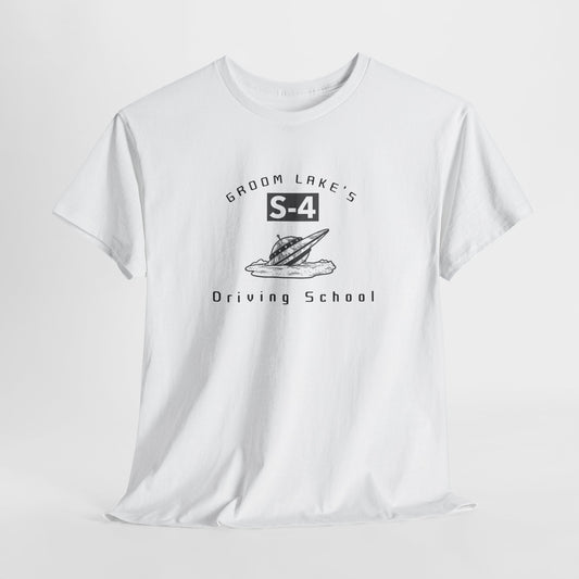 Groom Lake Driving School - Unisex Cotton Tee