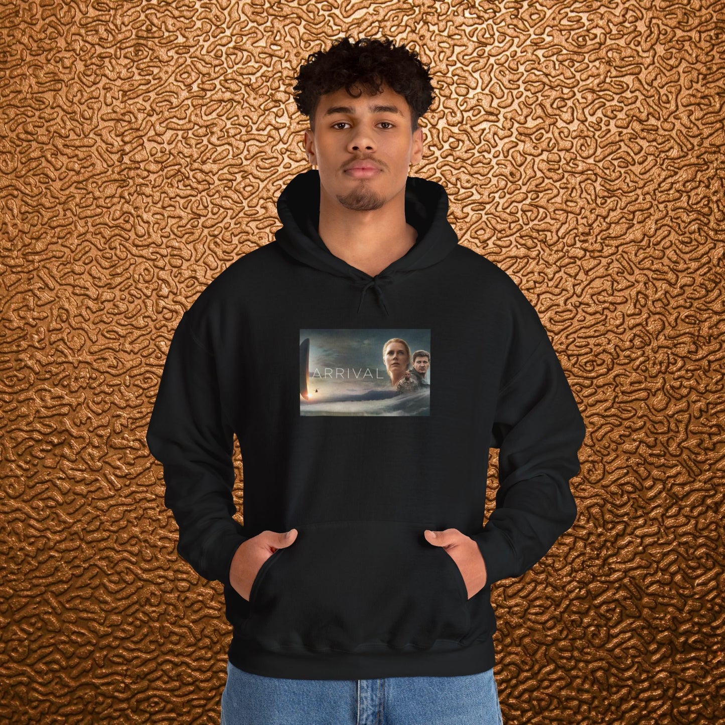 “Arrival” Movie poster- Unisex Heavy Blend™ Hooded Sweatshirt