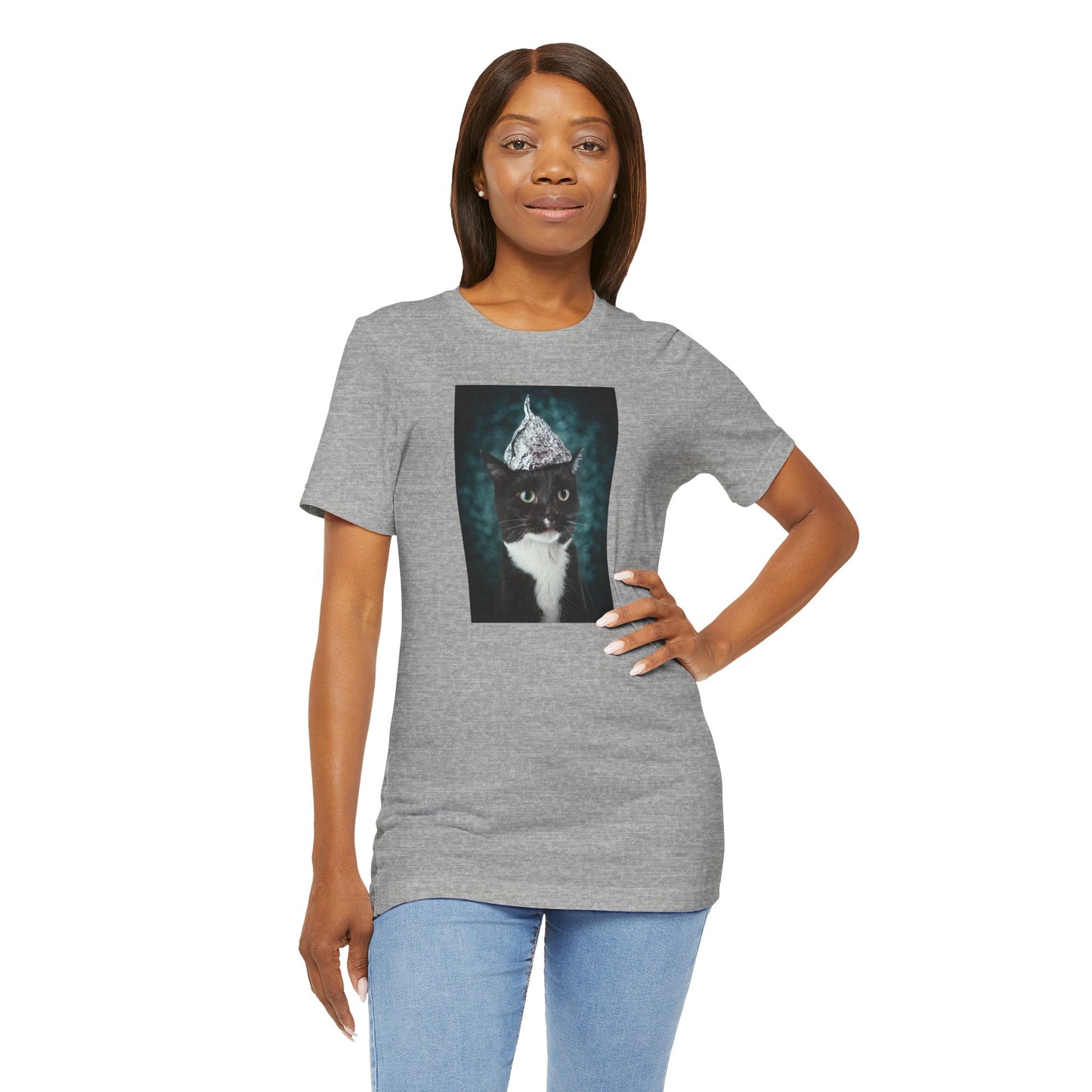 Tin Foil Cat Soft Unisex Jersey Short Sleeve Tee