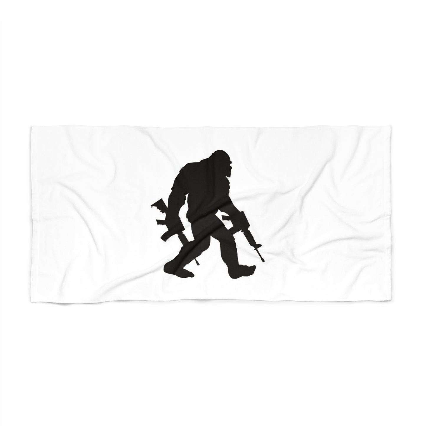 Armed Big Foot Beach Towel
