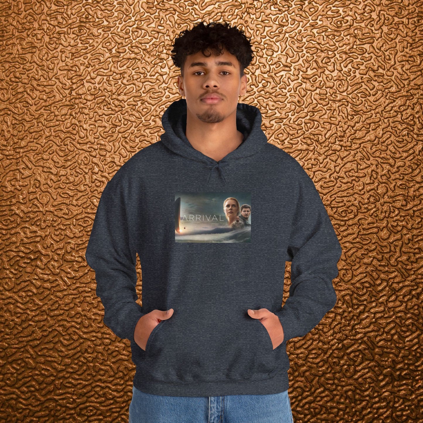 “Arrival” Movie poster- Unisex Heavy Blend™ Hooded Sweatshirt