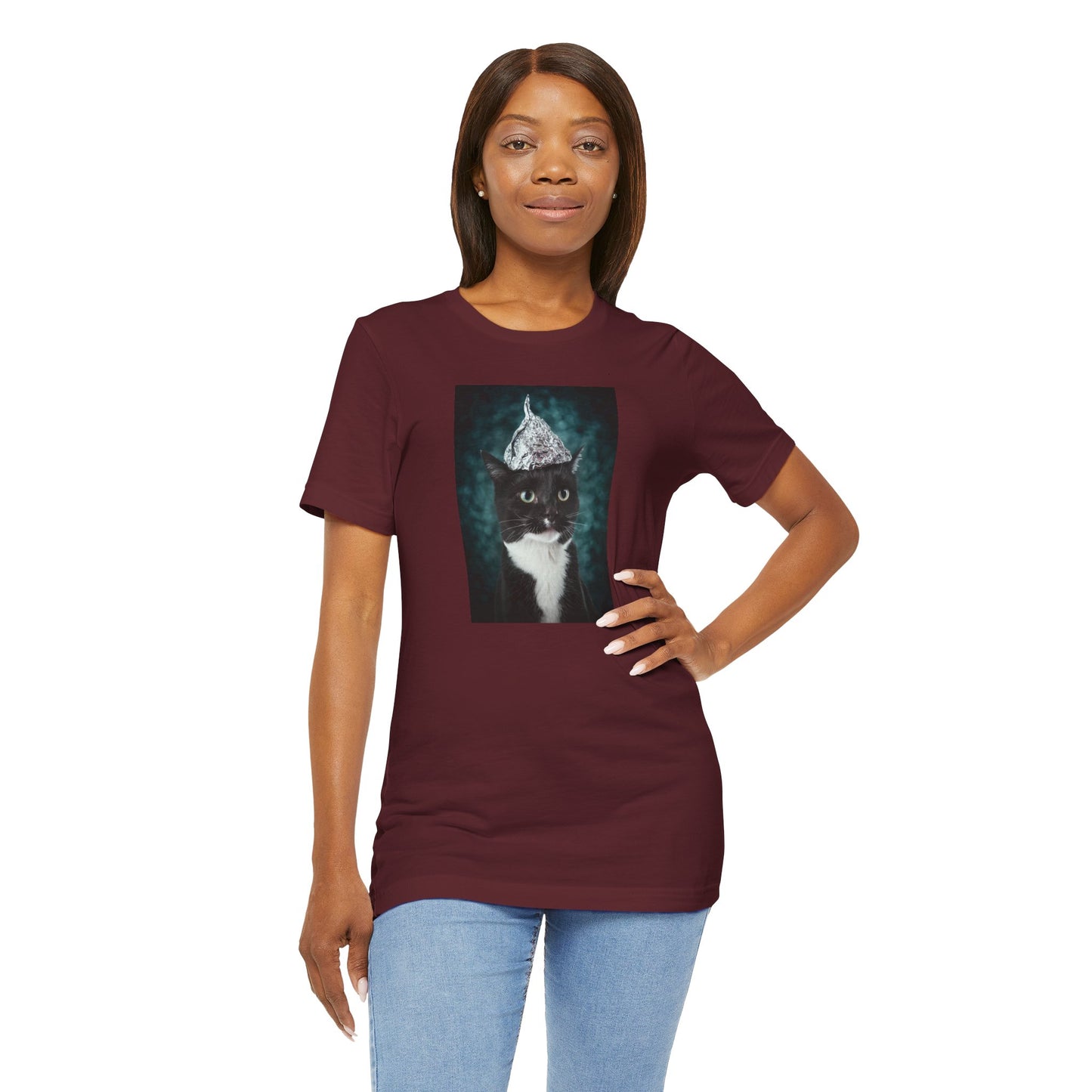 Tin Foil Cat Soft Unisex Jersey Short Sleeve Tee