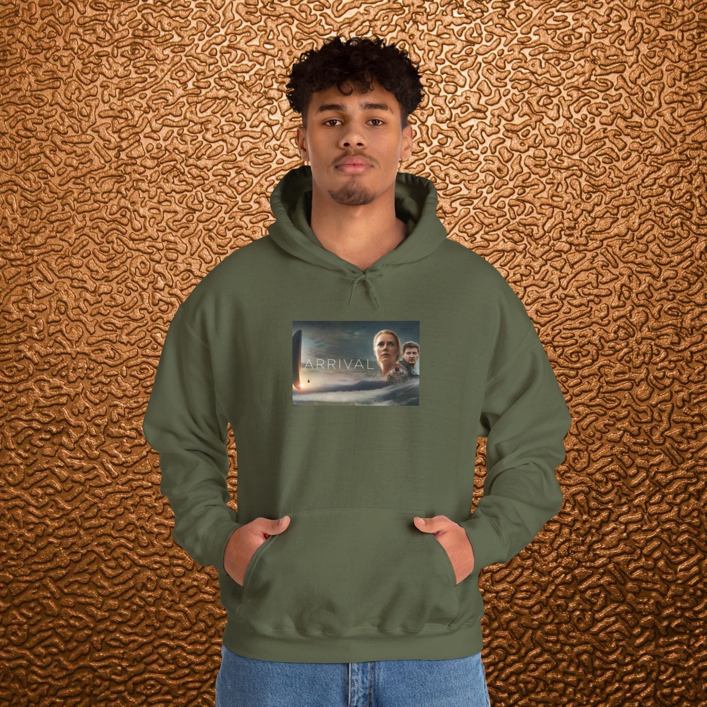 “Arrival” Movie poster- Unisex Heavy Blend™ Hooded Sweatshirt