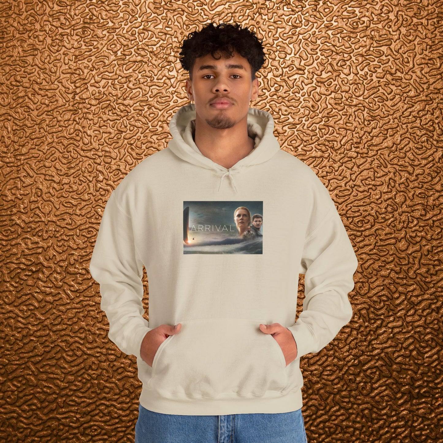 “Arrival” Movie poster- Unisex Heavy Blend™ Hooded Sweatshirt