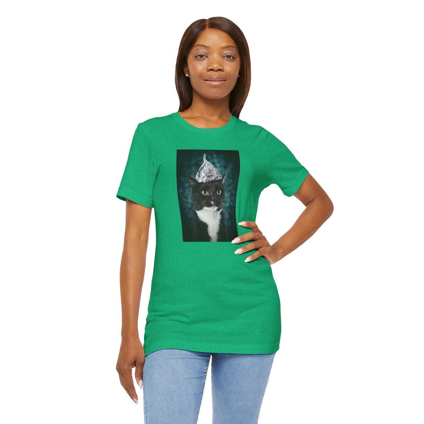 Tin Foil Cat Soft Unisex Jersey Short Sleeve Tee