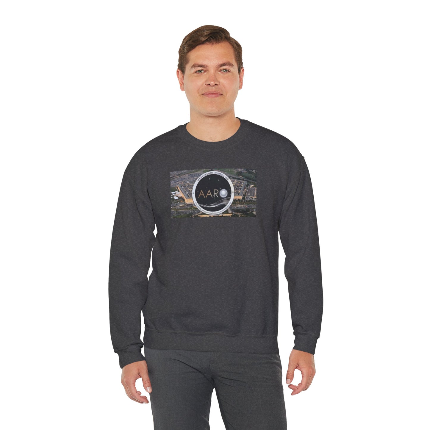 AARO™ Logo - Unisex Heavy Blend Crewneck Sweatshirt