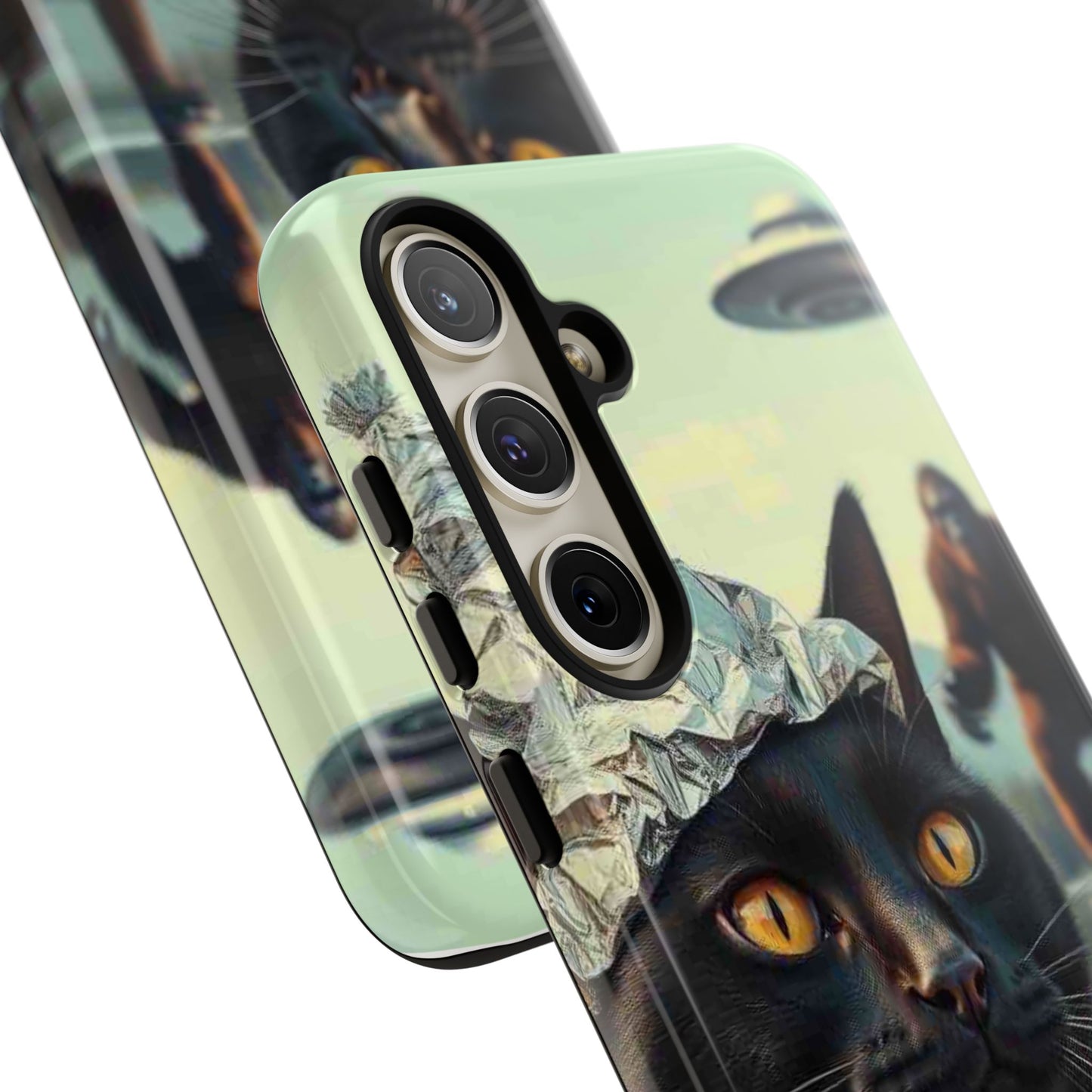 Conspiracy Cat Tough Phone Cases