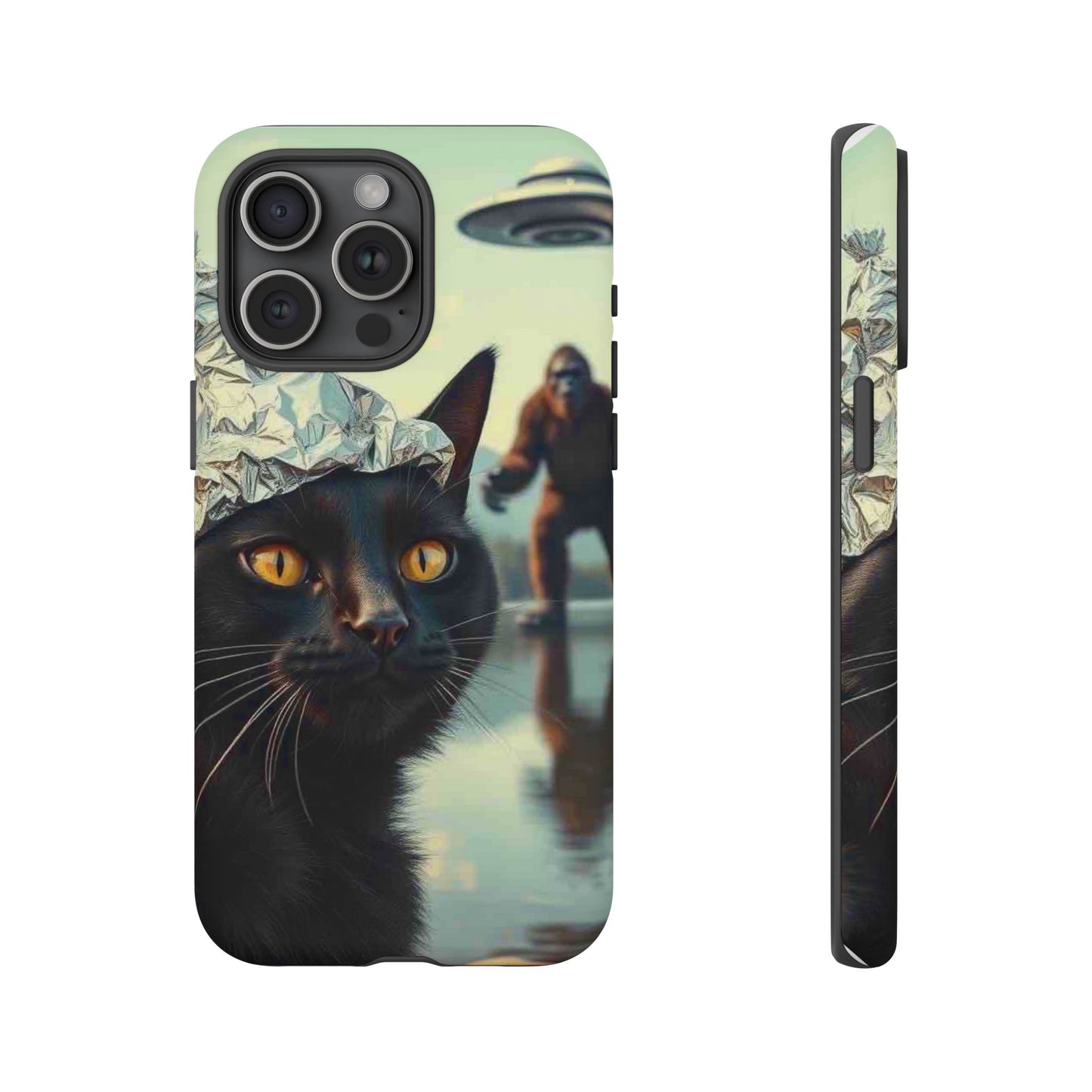 Conspiracy Cat Tough Phone Cases