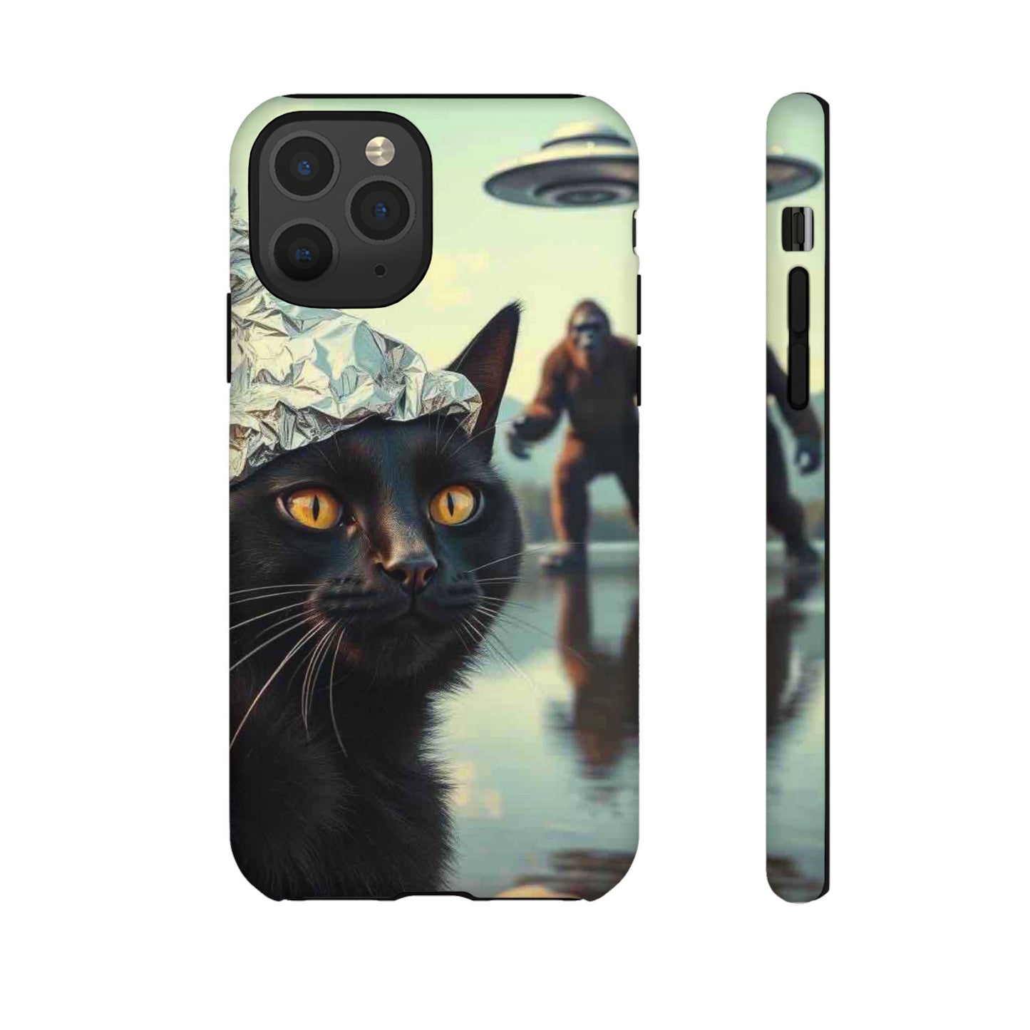 Conspiracy Cat Tough Phone Cases