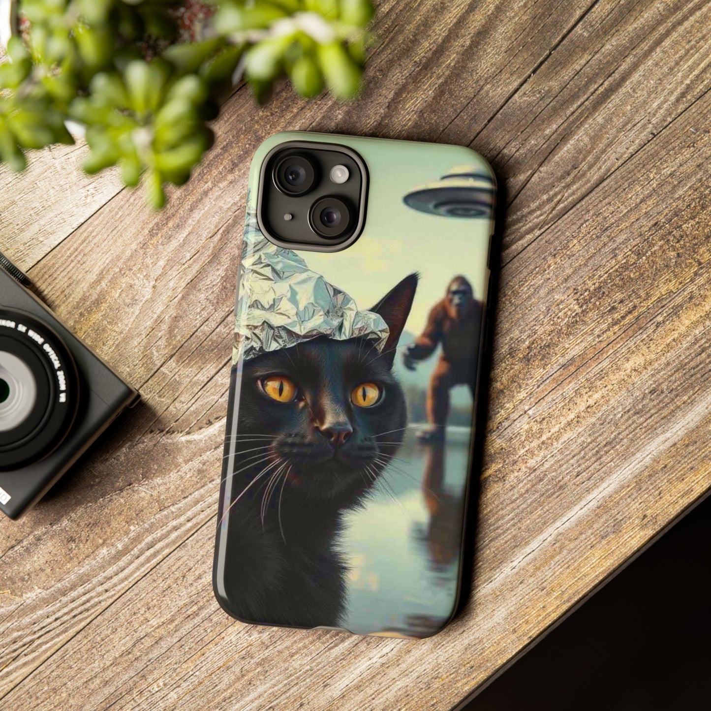 Conspiracy Cat Tough Phone Cases