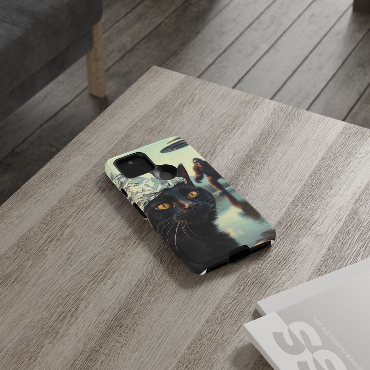 Conspiracy Cat Tough Phone Cases