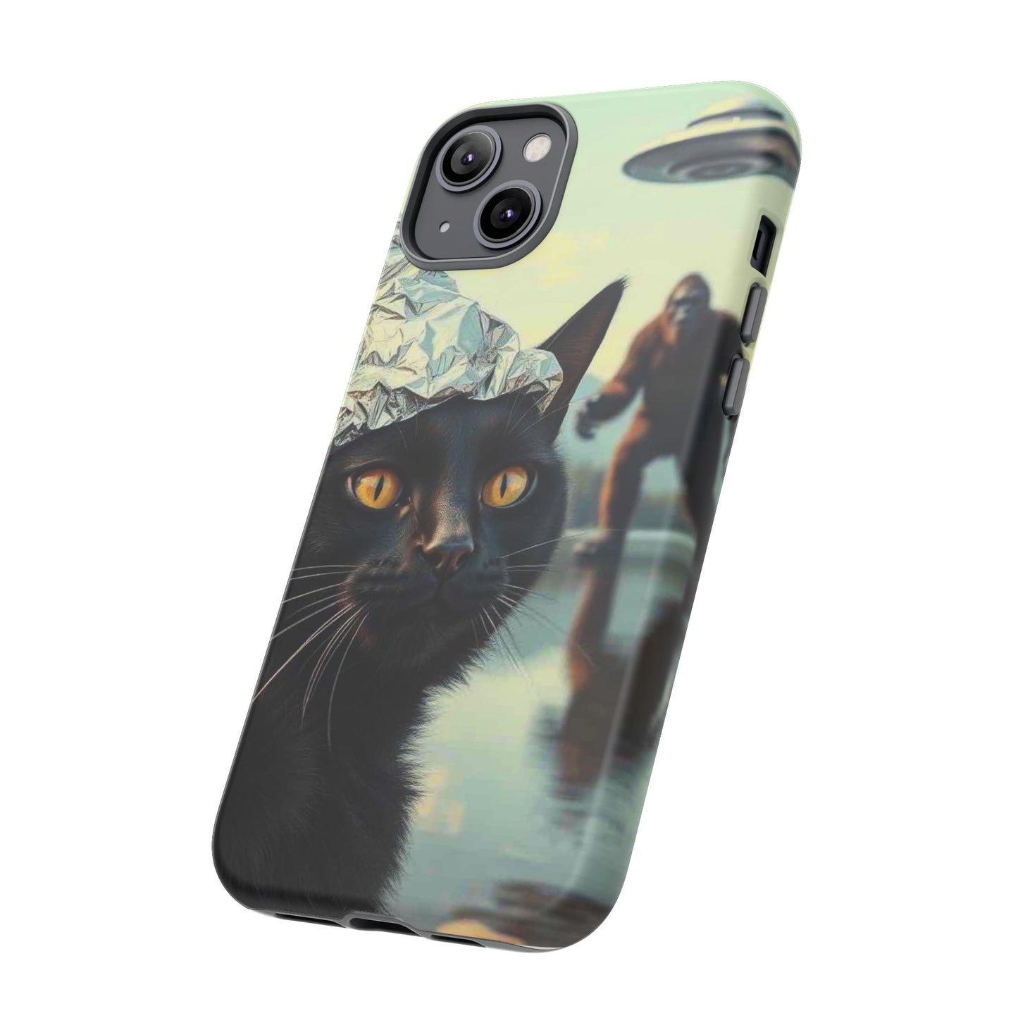 Conspiracy Cat Tough Phone Cases