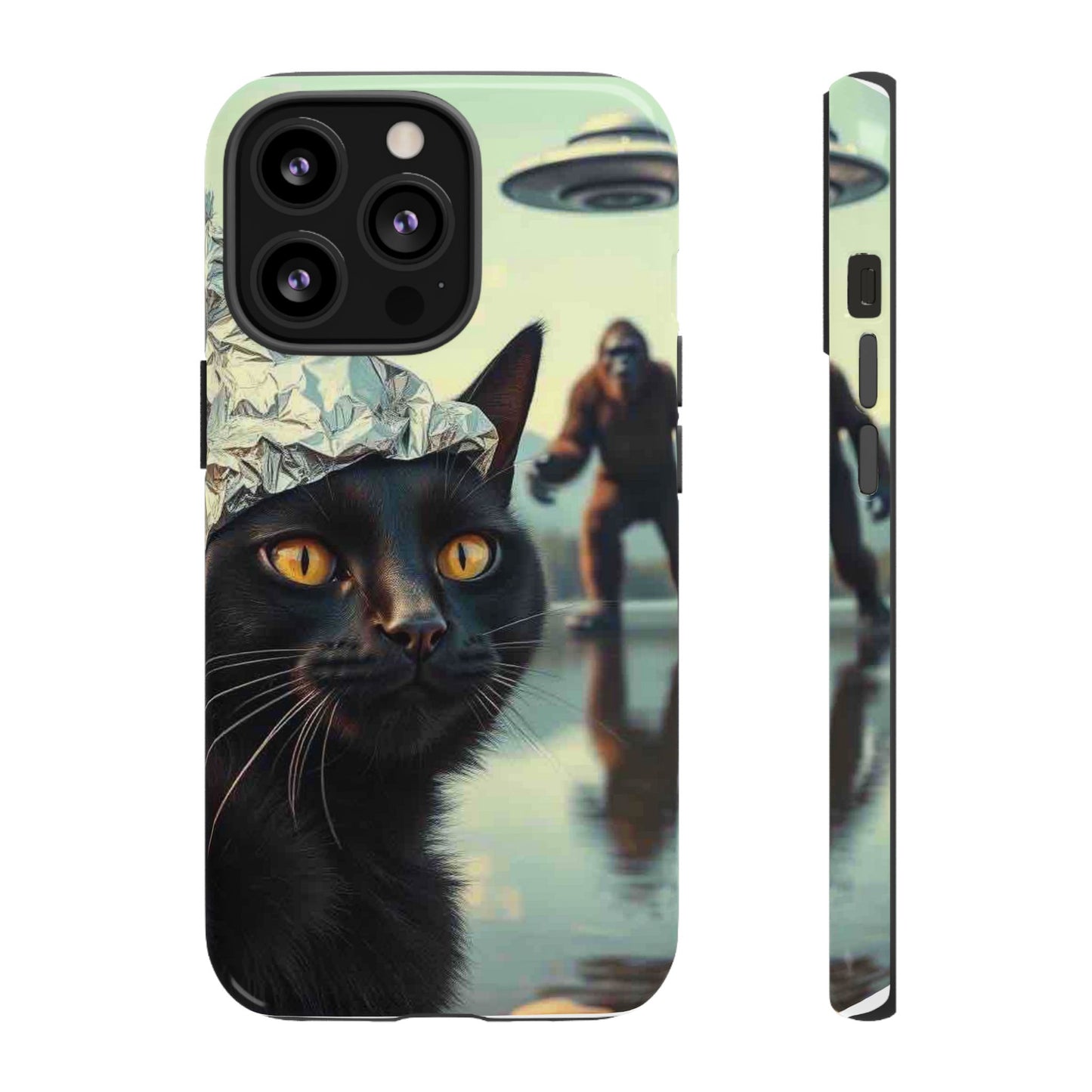 Conspiracy Cat Tough Phone Cases