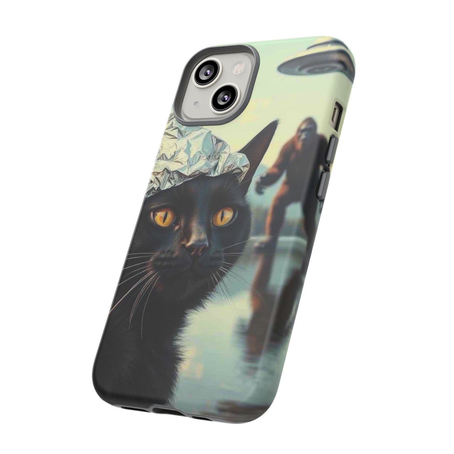 Conspiracy Cat Tough Phone Cases