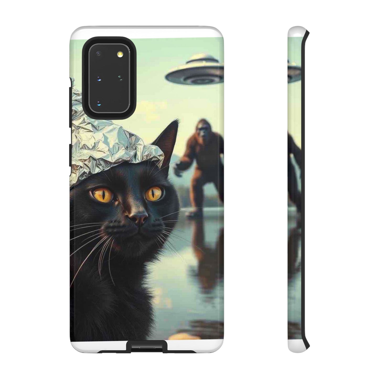 Conspiracy Cat Tough Phone Cases