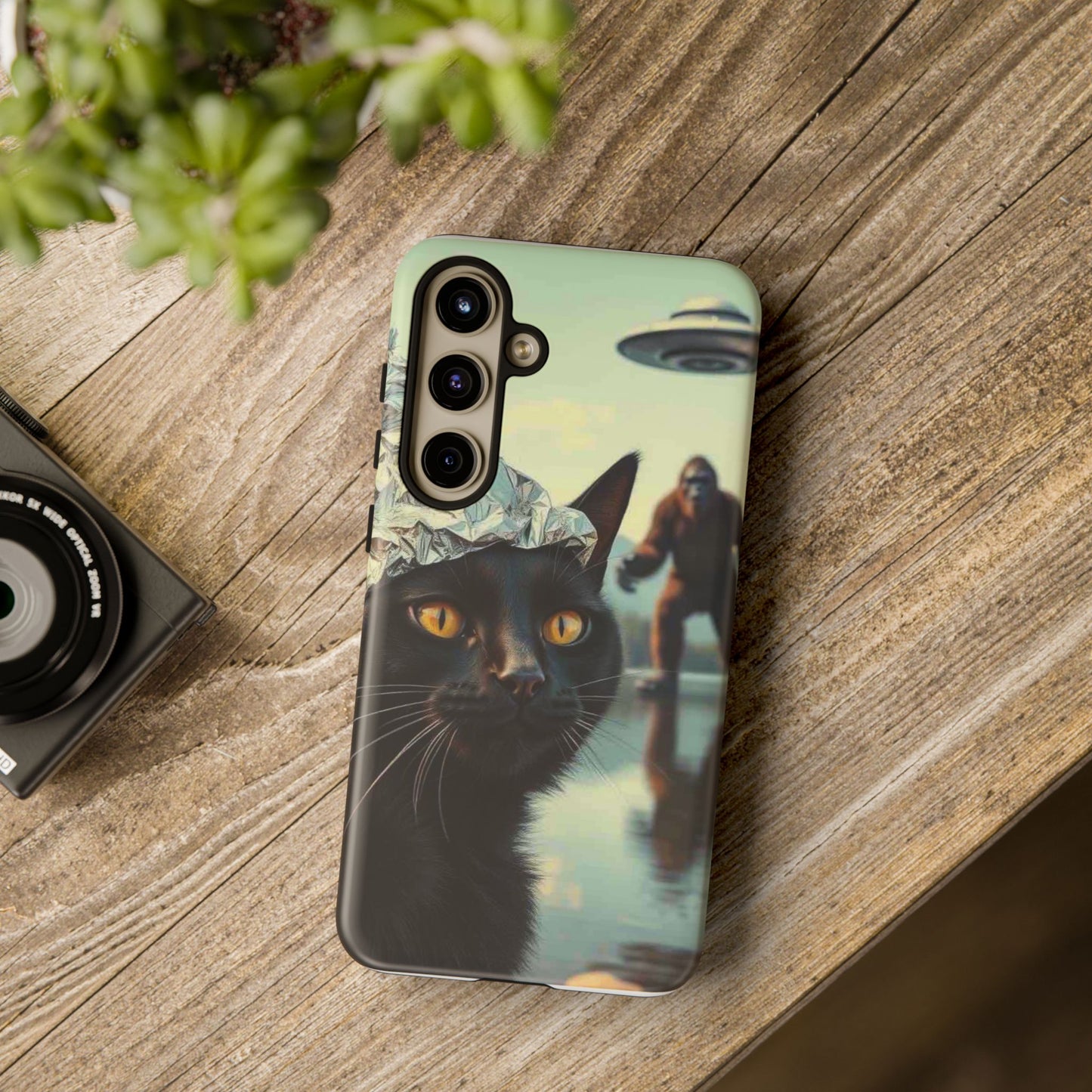 Conspiracy Cat Tough Phone Cases