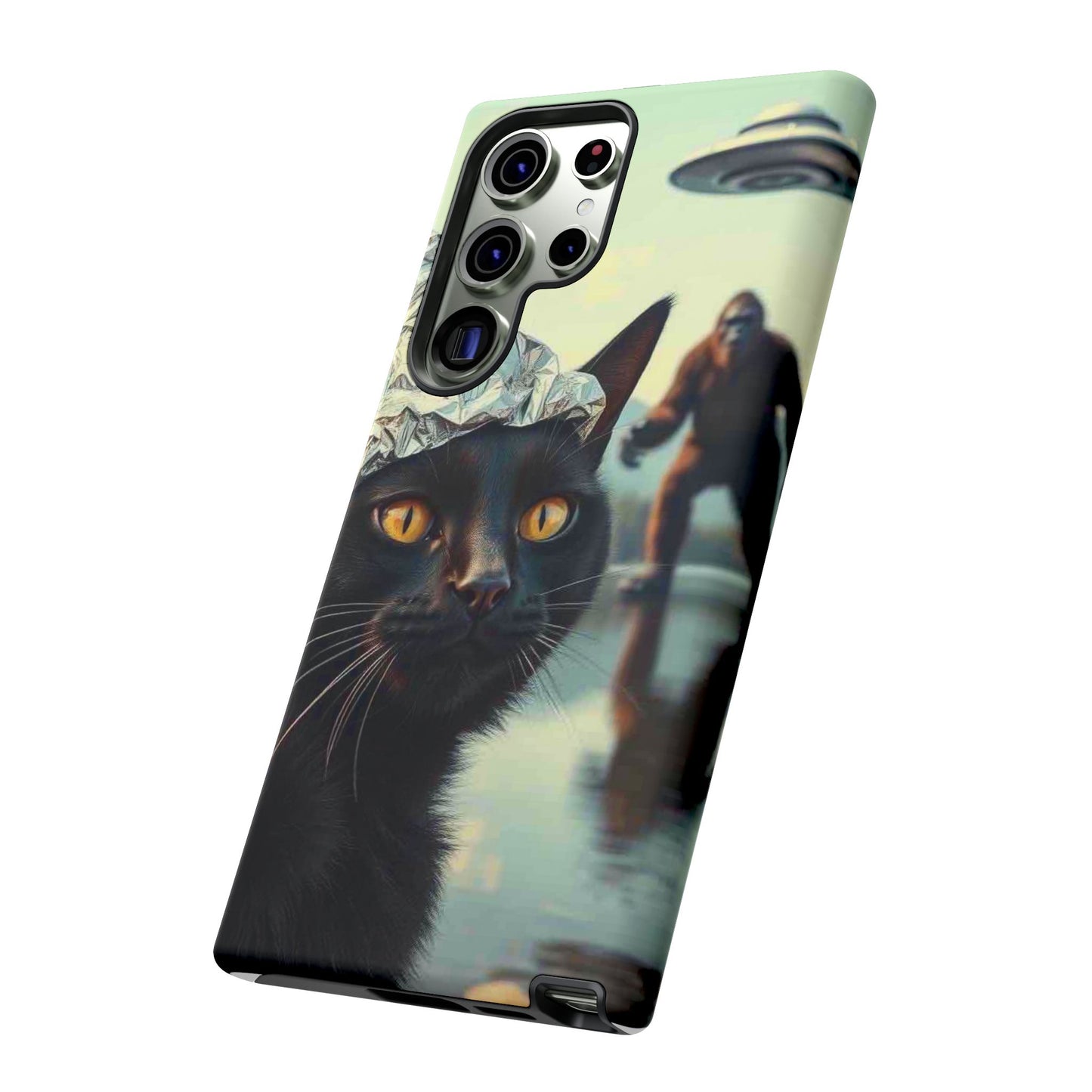 Conspiracy Cat Tough Phone Cases