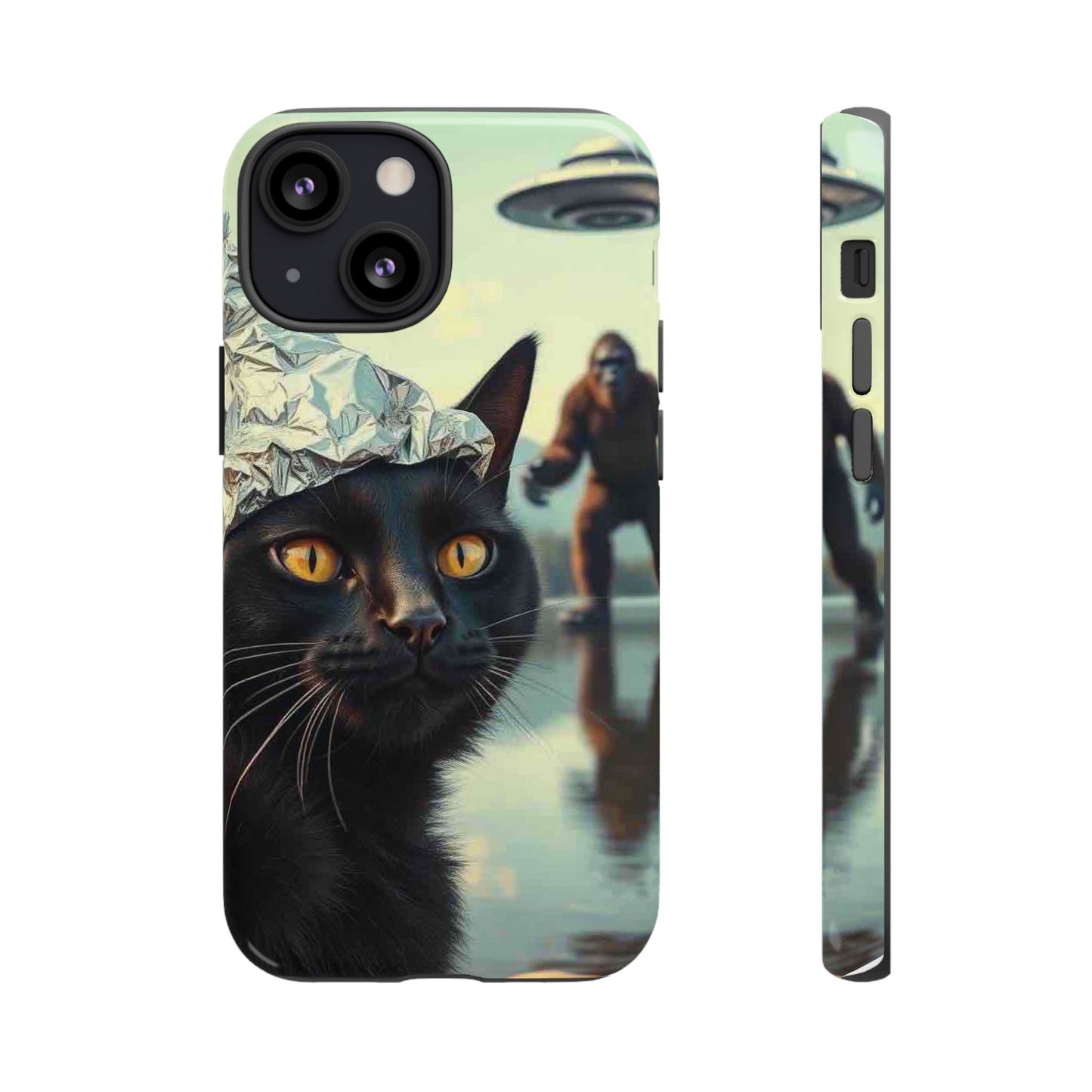 Conspiracy Cat Tough Phone Cases