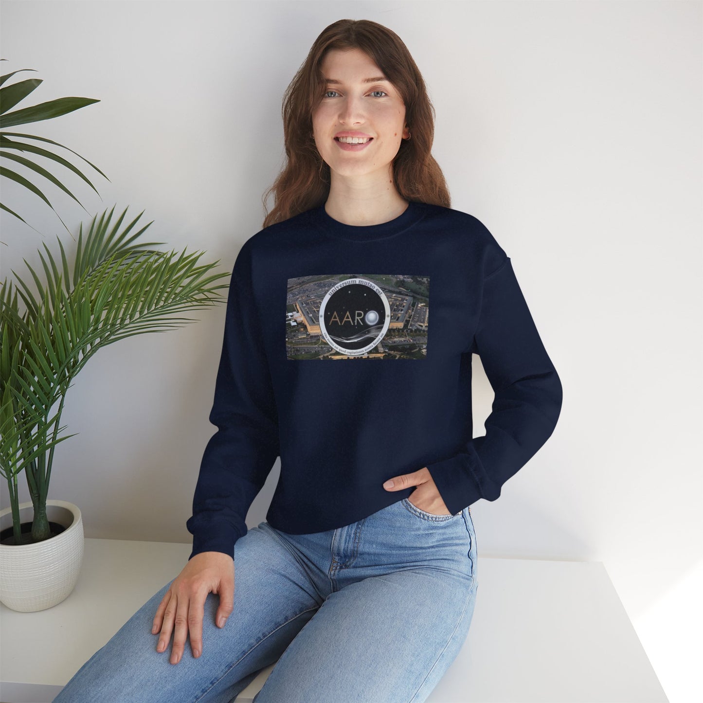 AARO™ Logo - Unisex Heavy Blend Crewneck Sweatshirt