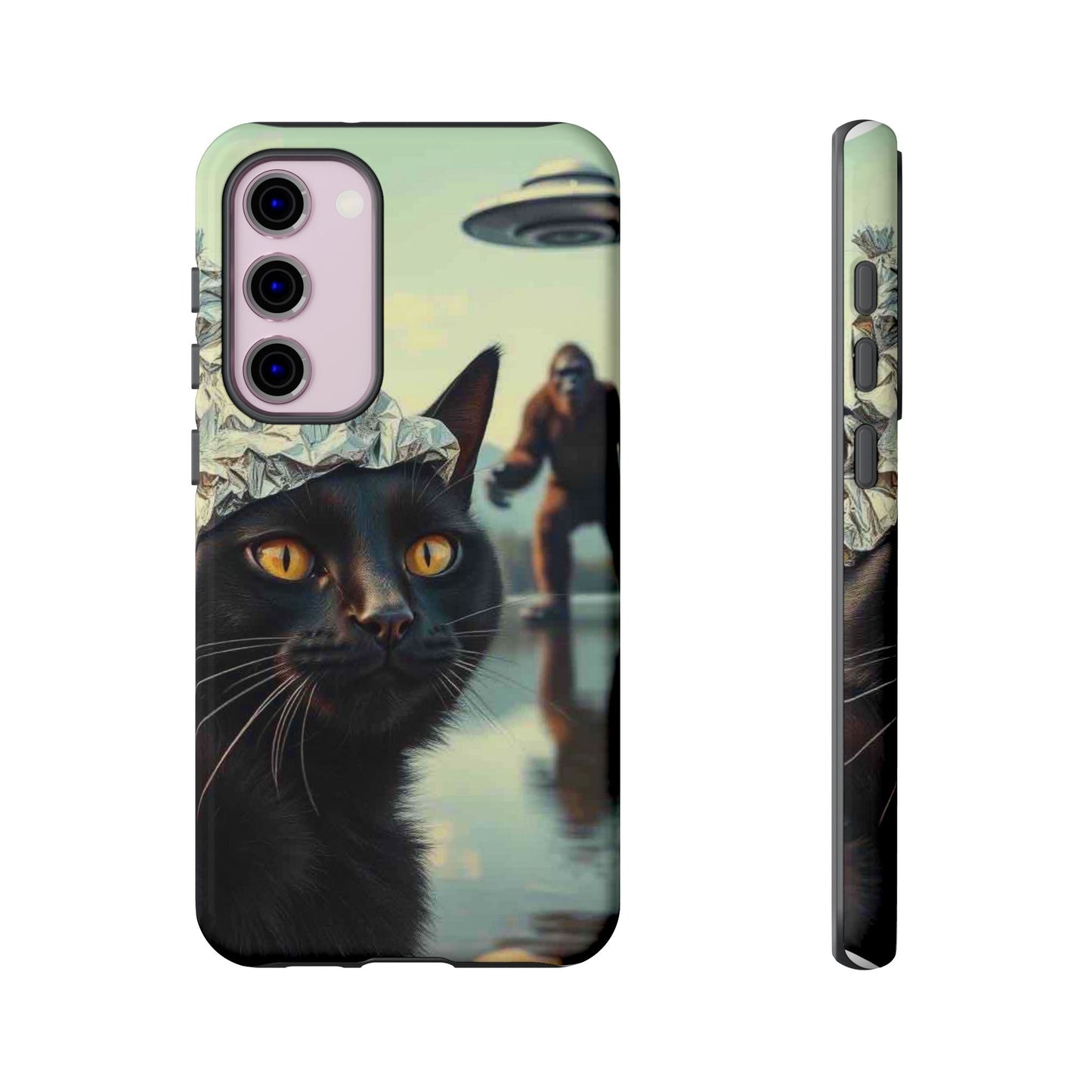 Conspiracy Cat Tough Phone Cases