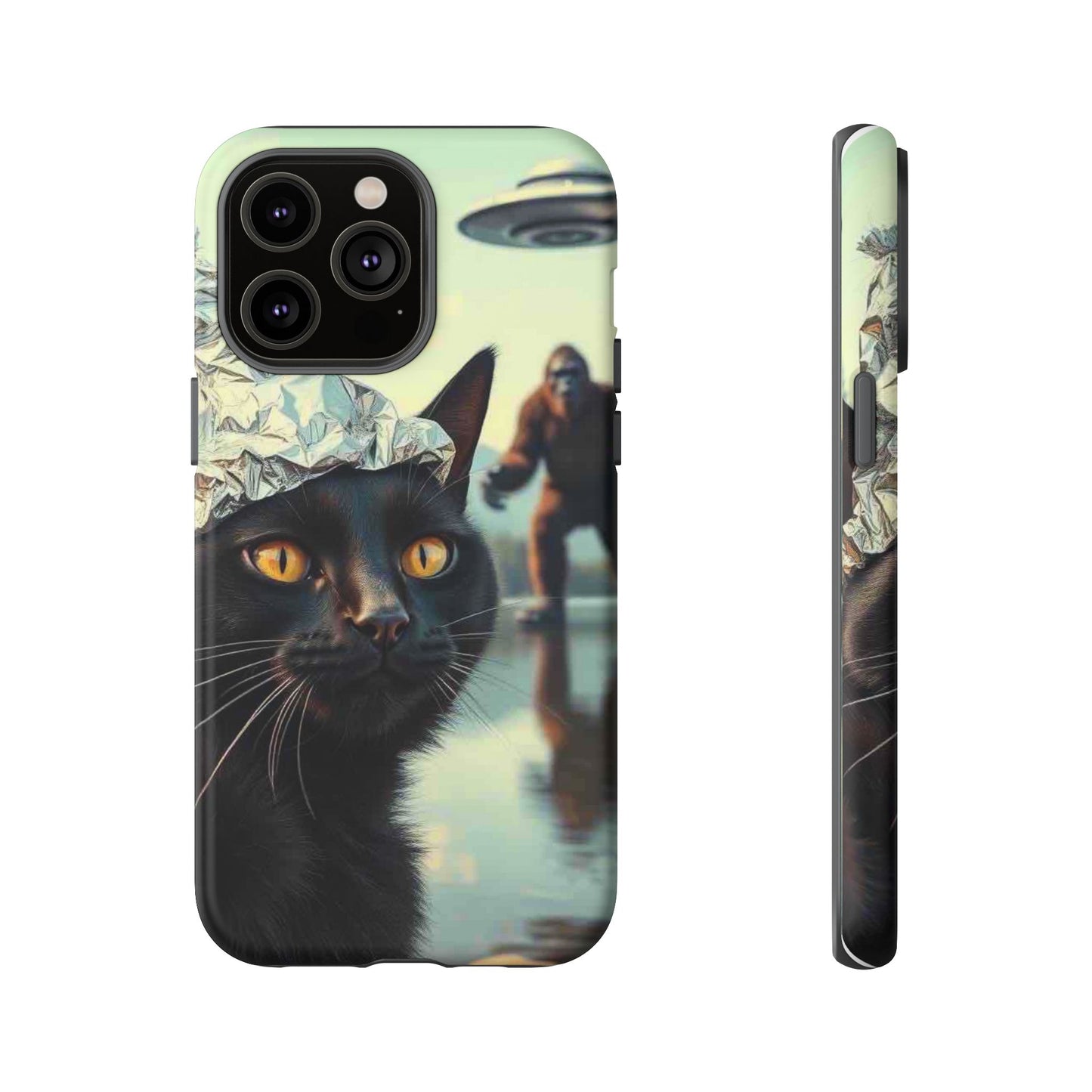 Conspiracy Cat Tough Phone Cases