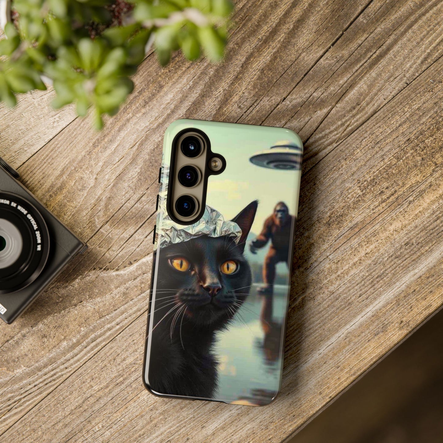 Conspiracy Cat Tough Phone Cases