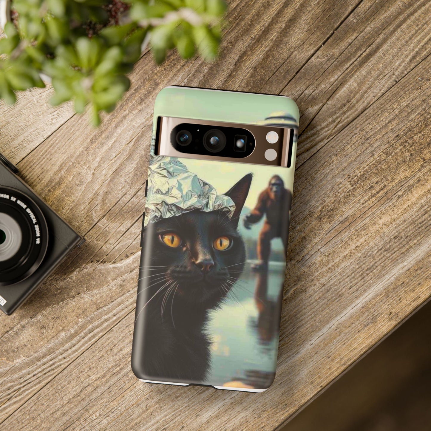 Conspiracy Cat Tough Phone Cases