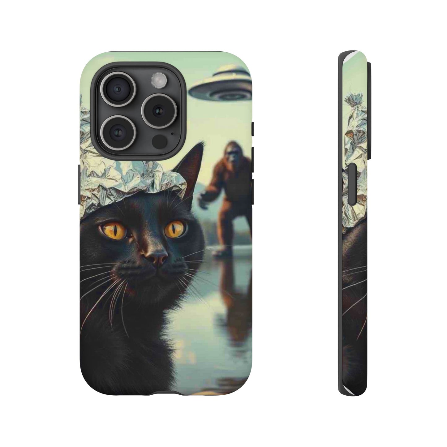 Conspiracy Cat Tough Phone Cases