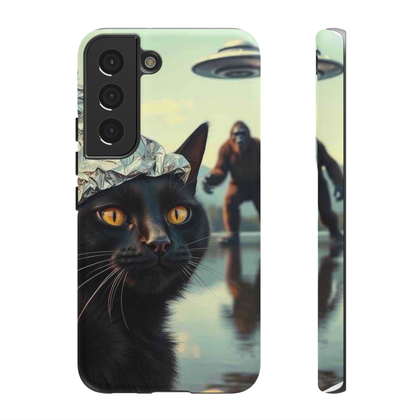 Conspiracy Cat Tough Phone Cases