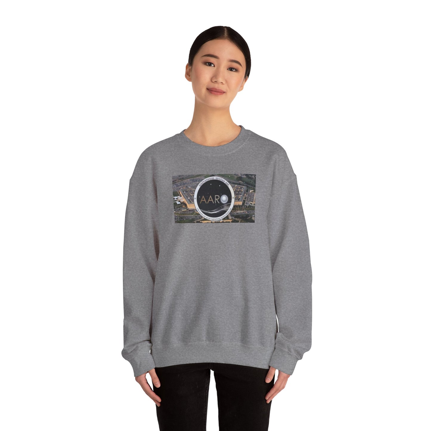 AARO™ Logo - Unisex Heavy Blend Crewneck Sweatshirt