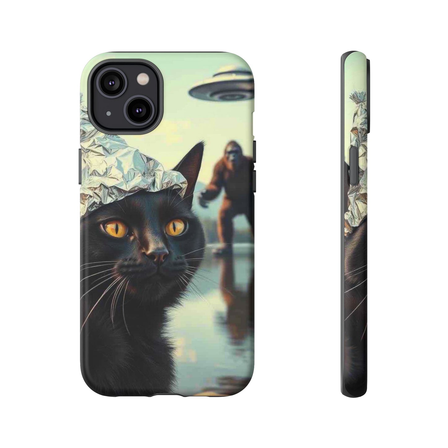 Conspiracy Cat Tough Phone Cases