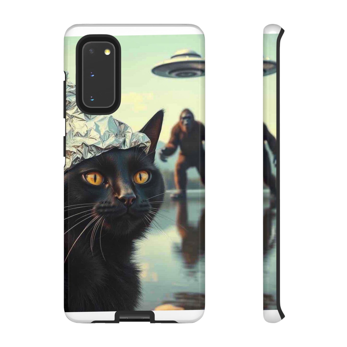 Conspiracy Cat Tough Phone Cases