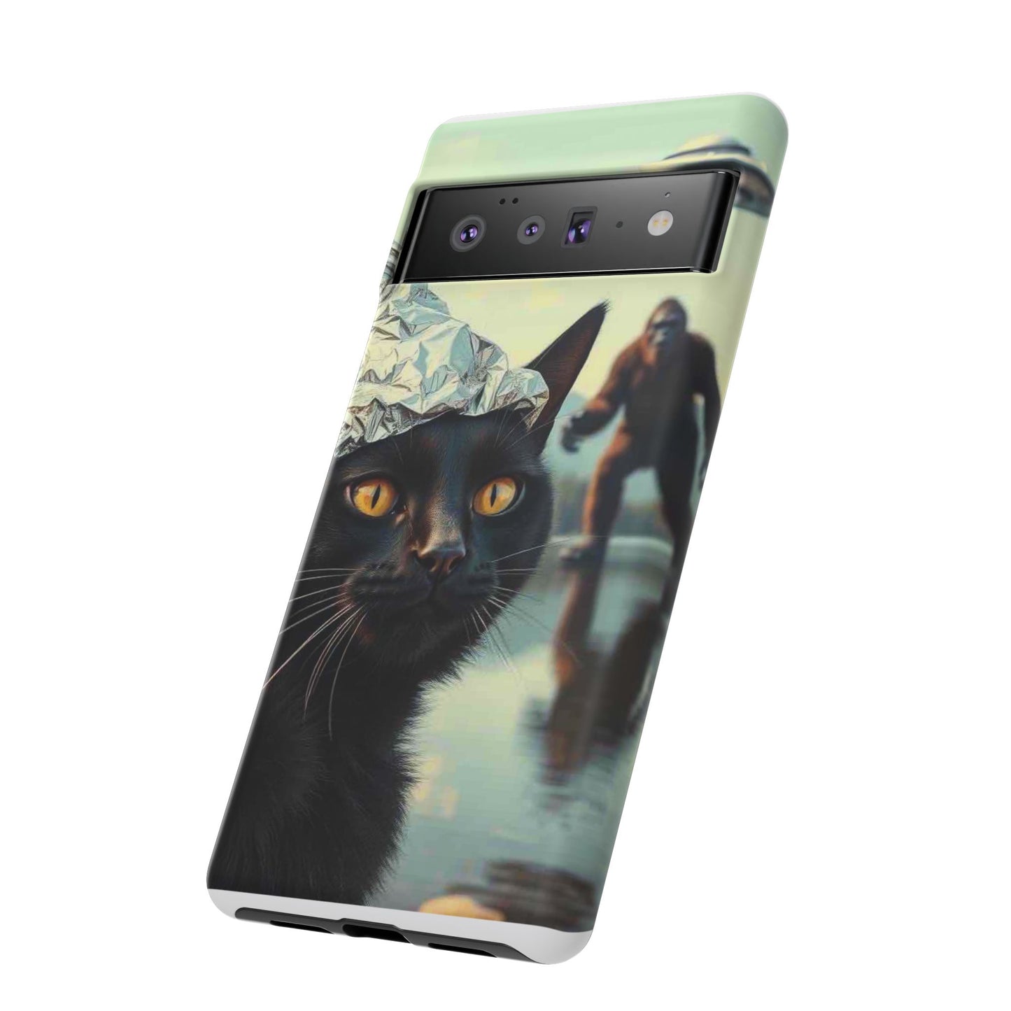 Conspiracy Cat Tough Phone Cases