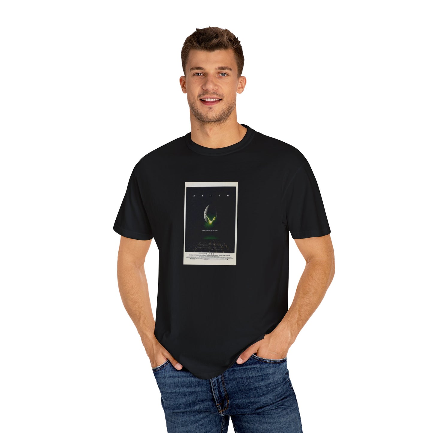 Aliens Movie Poster- Unisex Garment-Dyed T-shirt