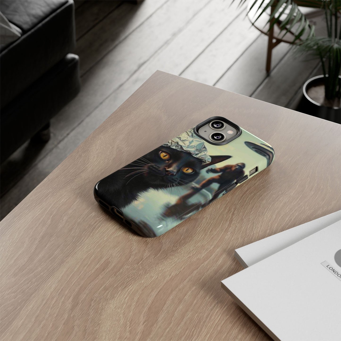 Conspiracy Cat Tough Phone Cases