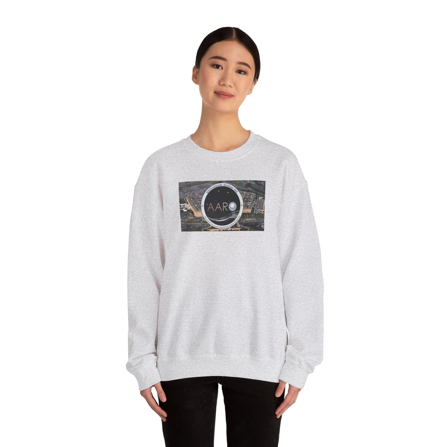 AARO™ Logo - Unisex Heavy Blend Crewneck Sweatshirt