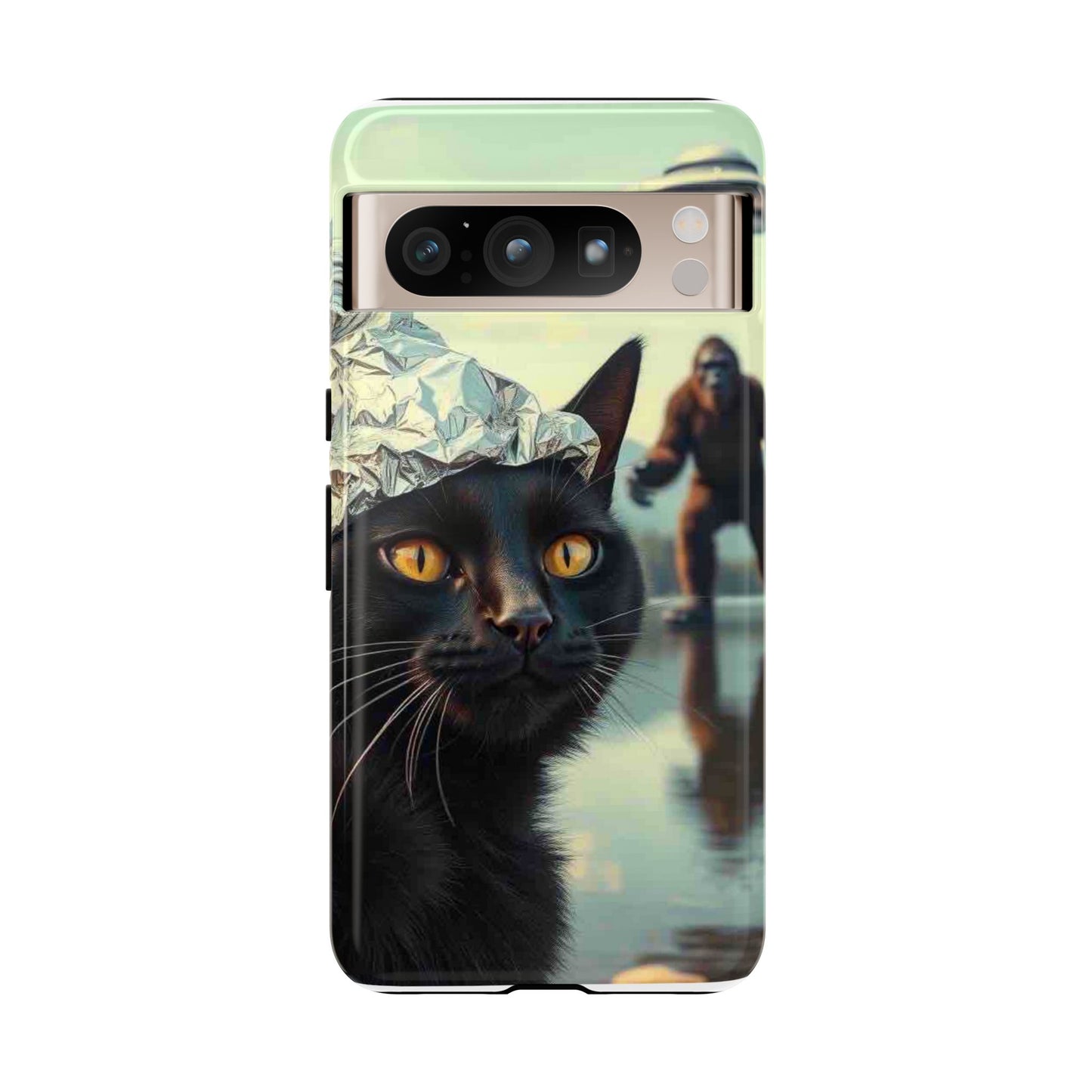 Conspiracy Cat Tough Phone Cases