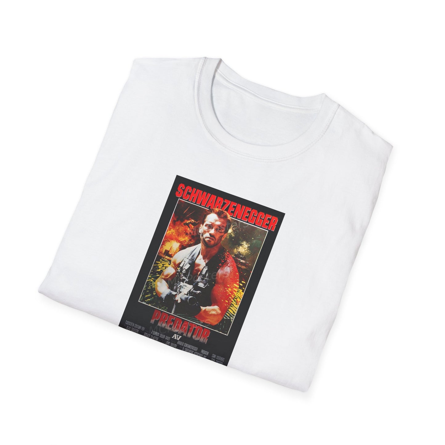 Predator Movie Poster in a Unisex Softstyle T-Shirt